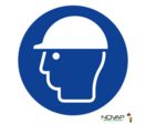 Panneau Casque de protection obligatoire - Novap
