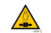 Panneau Danger vapeurs chaudes - Novap