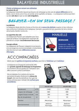Balayeuses industrielles 