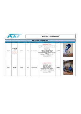 Nos produits d'occasions