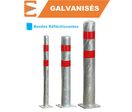 Poteau de protection acier Galva Ø90-Ø114-Ø159MM