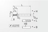 Fraise carbure monobloc HAIMER MILL | F2004NN
