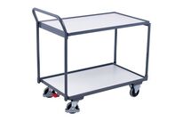 Variofit - Chariot à plateaux ESD 250kg - 2 plateaux bois - 985x490mm - Ergonomique - Garantie 3 ans