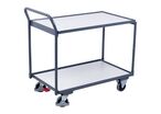 Variofit - Chariot à plateaux ESD 250kg - 2 plateaux bois - 985x490mm - Ergonomique - Garantie 3 ans