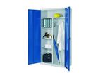 Armoire vestiaire monobloc avec portes pleines RAL 7035 : SERIE 500 MODELE I