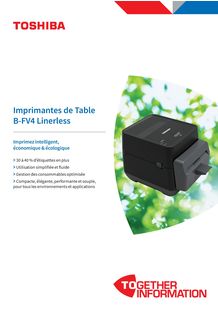 Brochure Imprimante de table B-FV4 Linerless