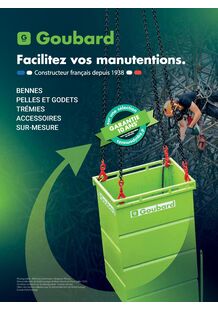 Catalogue GOUBARD | Facilitez vos manutentions 