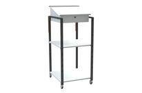 Pupitres avec caisson écritoire, 2 étagères 150 kg