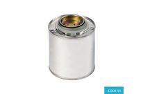 Fût fer-blanc robuste laqué de 1L - emballage intérieur produits dangereux CODE 51