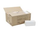 Essuie-mains pliés en V Blanc - Ouate de cellulose 2 plis - 250 feuilles/paquet - Éco-responsable et alimentaire