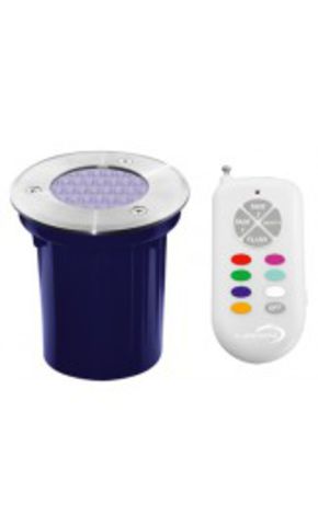 Spot encastrable inox RGB 28 LED: RGB/SOL-GL28