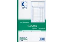 Cahier de FACTURES Manifold ELVE 29,7 x 21 Triplicata 2126