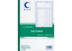 Cahier de FACTURES Manifold ELVE 29,7 x 21 Triplicata 2126