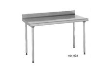 Table inox à dosseret