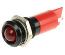 Led Rouge He 14mm Ip67 Chrome Noir,12vcc