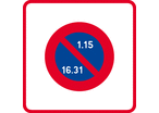 Panneau zone stationnement alterné B6b2