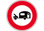 Panneau interdiction caravane et remorque B9i