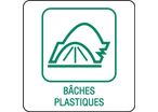 Panneau déchetterie bâches plastiques