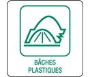 Panneau déchetterie bâches plastiques