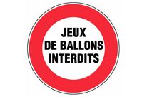 Panneau Ballon Interdit - Rigide Ø180mm - 4042015