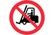 Panneau Interdit aux chariots élévateurs - Rigide Ø300mm - 4061498