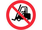Panneau Interdit aux chariots élévateurs - Rigide Ø300mm - 4061498