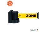Support mural avec sangle Jaune Zone contaminée 4m x 50mm - 2050234