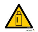 Panneau Danger présence de bouteilles de gaz - rigide Triangle 300mm - 4200330