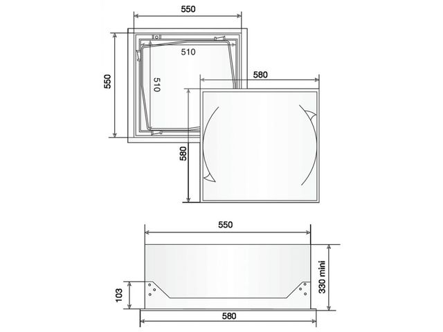 Trappe de plafond isolée
