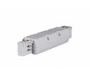 Connecteur droit pour rail triphasé blanc