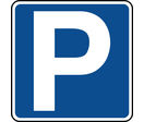 Panneau indication de parking