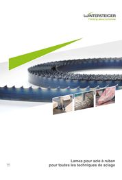 Catalogue Lames pour scie à ruban