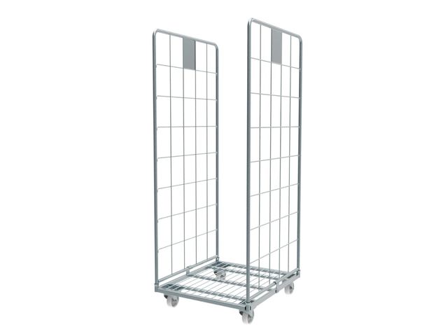 Roll conteneur 2 côtés électro-zingué | PKM01-EZ