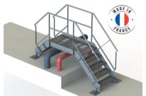 Systèmes d’escaliers et de sauts de loups autoportants modulables en acier | ANOXA  
