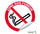 Panneau Zone non fumeur - Adhésif Ø180mm - 4231181