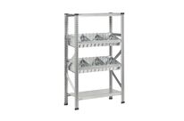 Rayonnage bas avec casiers picking L.900 x P.400 mm