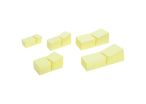 Notes Repositionnables Businesst Jaune pastel 76 x 127 Lot de 12