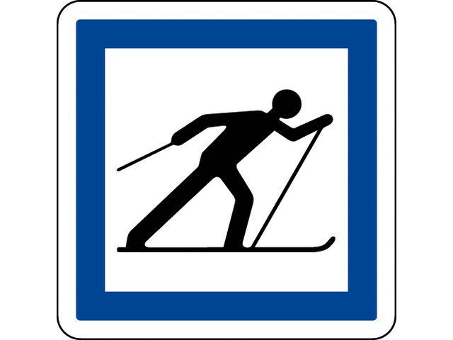 Panneau indication circuit de ski de fond CE6b