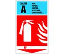 Panneau Extincteur classe A - Rigide 330x200mm - 4034874