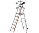 Tubesca-Comabi - Plateforme de travail Raptor 6 marches Aluminium - Hauteur de travail 3.40m - Charge 150kg - Éco-responsable