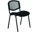 Nowy Styl - Chaise ISO Mesh Noir - Empilable, Éco-responsable, Confortable
