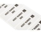 Sav Asset Label '3000-4999',58x22mm