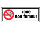 Panneau Zone non fumeur - Rigide 330x120mm - 4140568