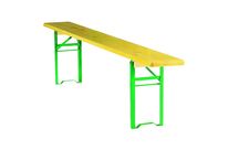 Banc pliant en pin piètement cornière - PRAGUES 200 x 25 cm
