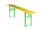 Banc pliant en pin piètement cornière - PRAGUES 200 x 25 cm
