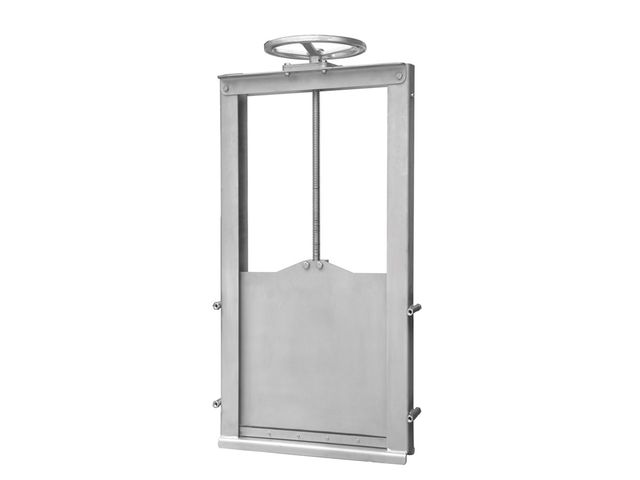 Vanne canal à tige non montante