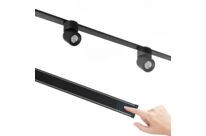 Rail Magnétique Extra Plat Noir MM30 1,5M