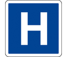 Panneau indication hôpital C2
