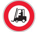 Panneau interdiciton aux chariots élévateurs