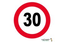 Panneau Vitesse limitée à 30 km/h - Rigide Ø300mm - 4060064